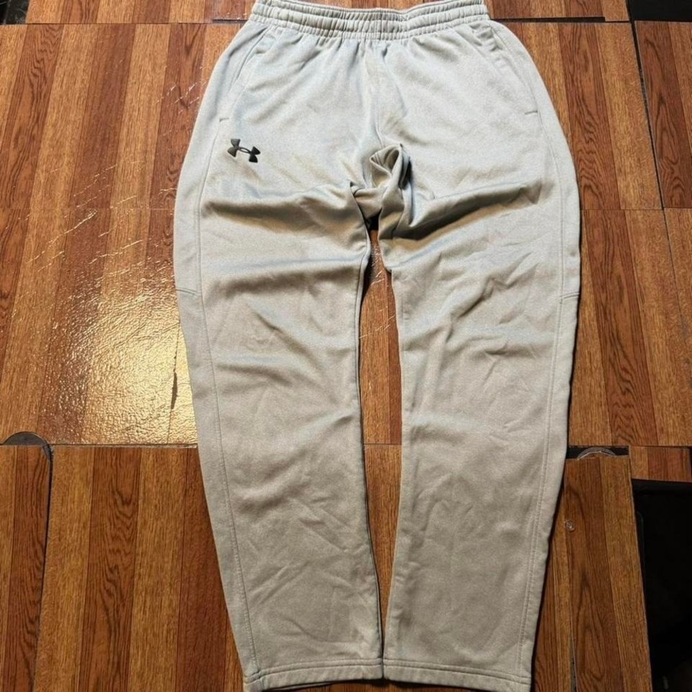 Under Armour Grey Cold Tech Retro Sportswear Hem Sweatpants Small